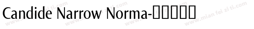 Candide Narrow Norma字体转换